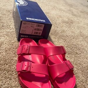 Pink Birkenstock Arizona Eva Sandals